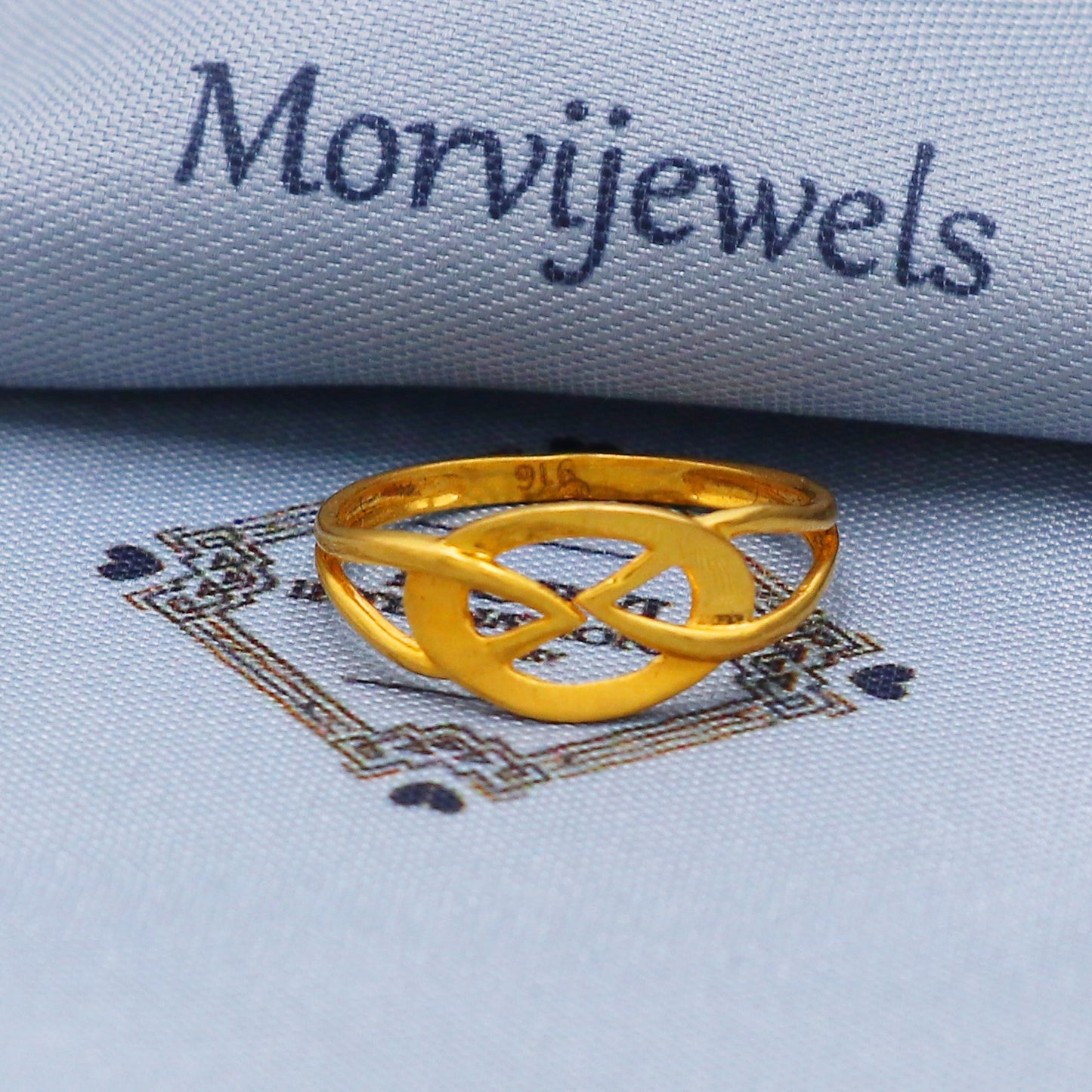 22kt 22k Yellow Gold Ring Size 6 7 8 and All Size, Dainty Gold Ring, Indian Gold Ring, K5704