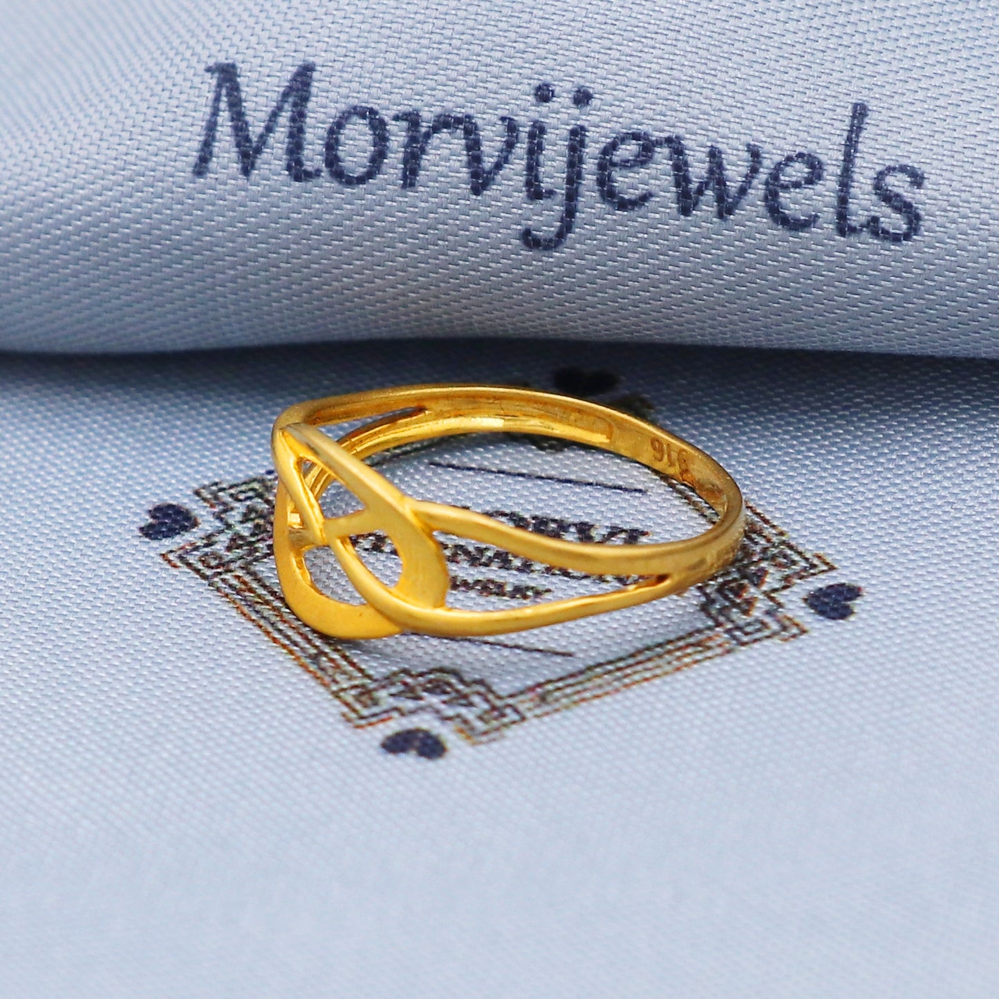 22kt 22k Yellow Gold Ring Size 6 7 8 and All Size, Dainty Gold Ring, Indian Gold Ring, K5704