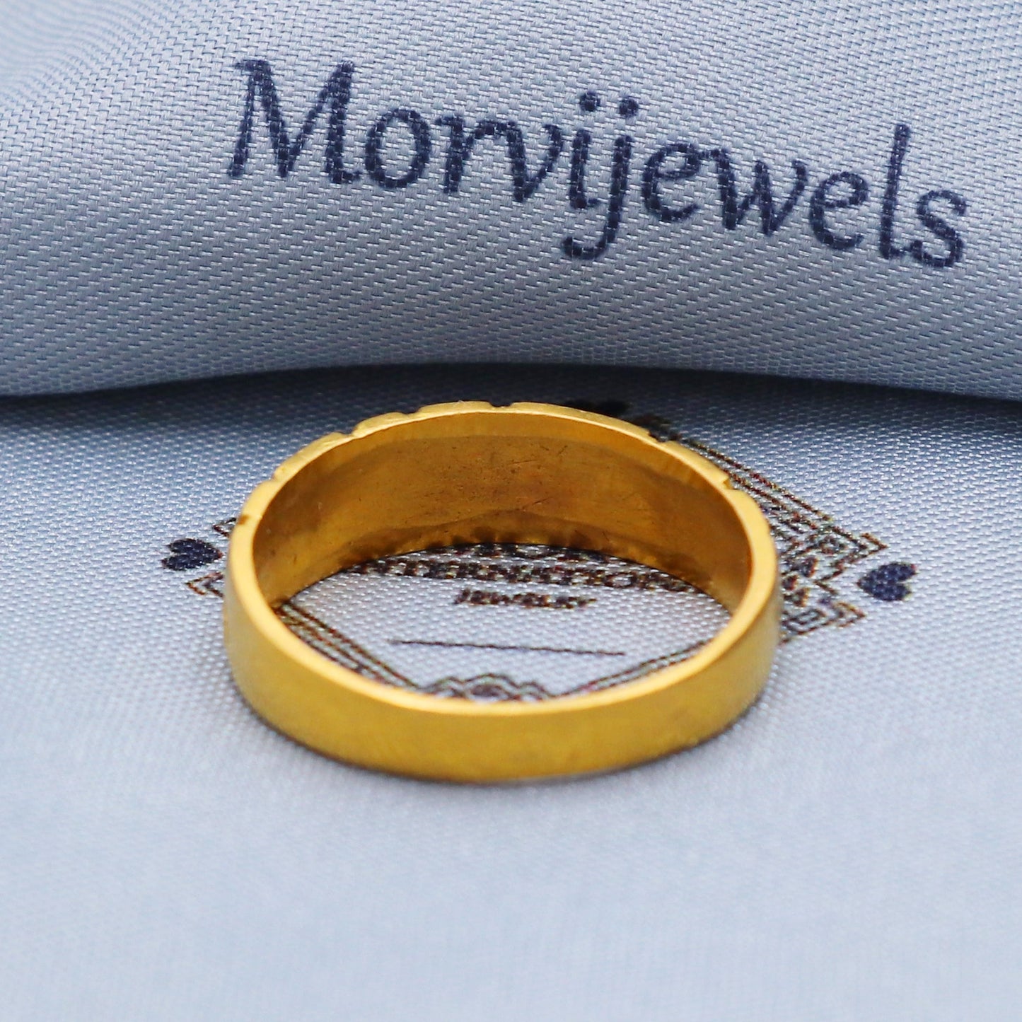 Beautiful 22k Yellow Gold Ring Size 6 7 8 and All Size, 22k Band Gold Ring, Indian Gold Ring, K5713