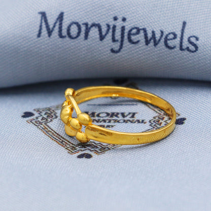 Solid 22k Yellow Gold Ring Size 6 7 8 and All Size, 22k Gold Ring, Indian Gold Ring, K5716