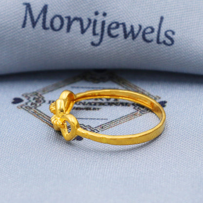 Fine 22k Yellow Gold Ring Size 6 7 8 and All Size, 22k Gold Ring, 22karat Gold Ring, Hand crafted Pure gold ring, K5733