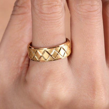 Unisex 22k Yellow Gold Ring Size 6 7 8 and All Size, 22k Band Gold Ring, Indian Gold Ring, K6753