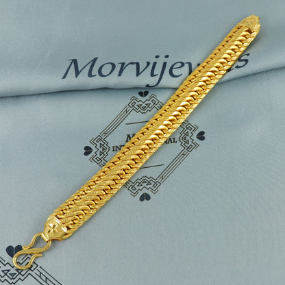 Vintage Design 22k Gold Bracelet , 22k yellow gold real bracelet handmade Indian jewelry, K7185