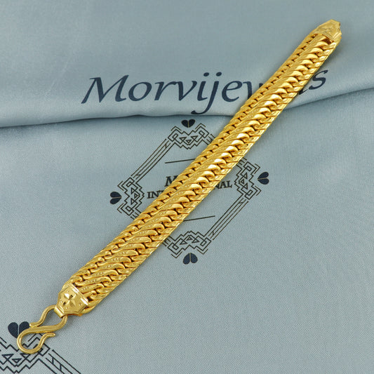 Vintage Design 22k Gold Bracelet , 22k yellow gold real bracelet handmade Indian jewelry, K7185