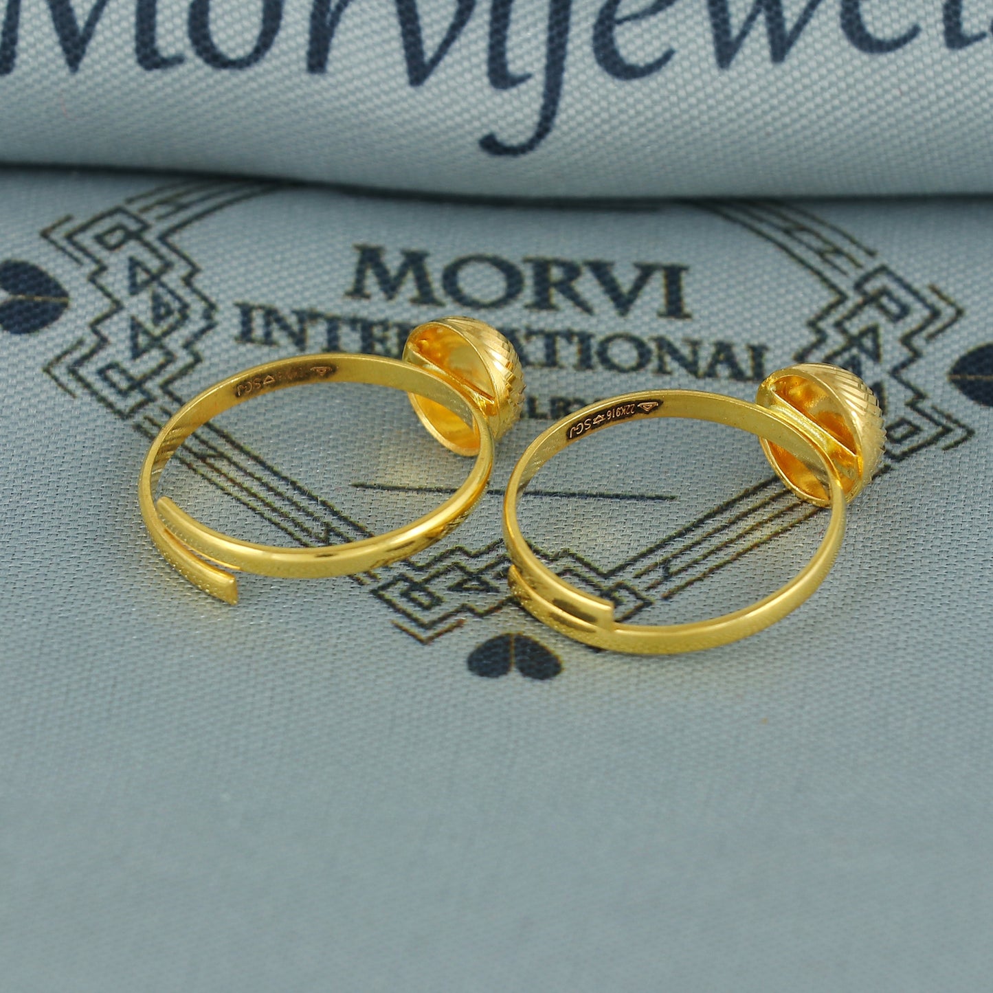 Beads 22k Yellow Gold bichiya toe ring, Handmade gold toe ring pair for women, Indian gold toe jewelry, real gold bichiya Gift, K7194