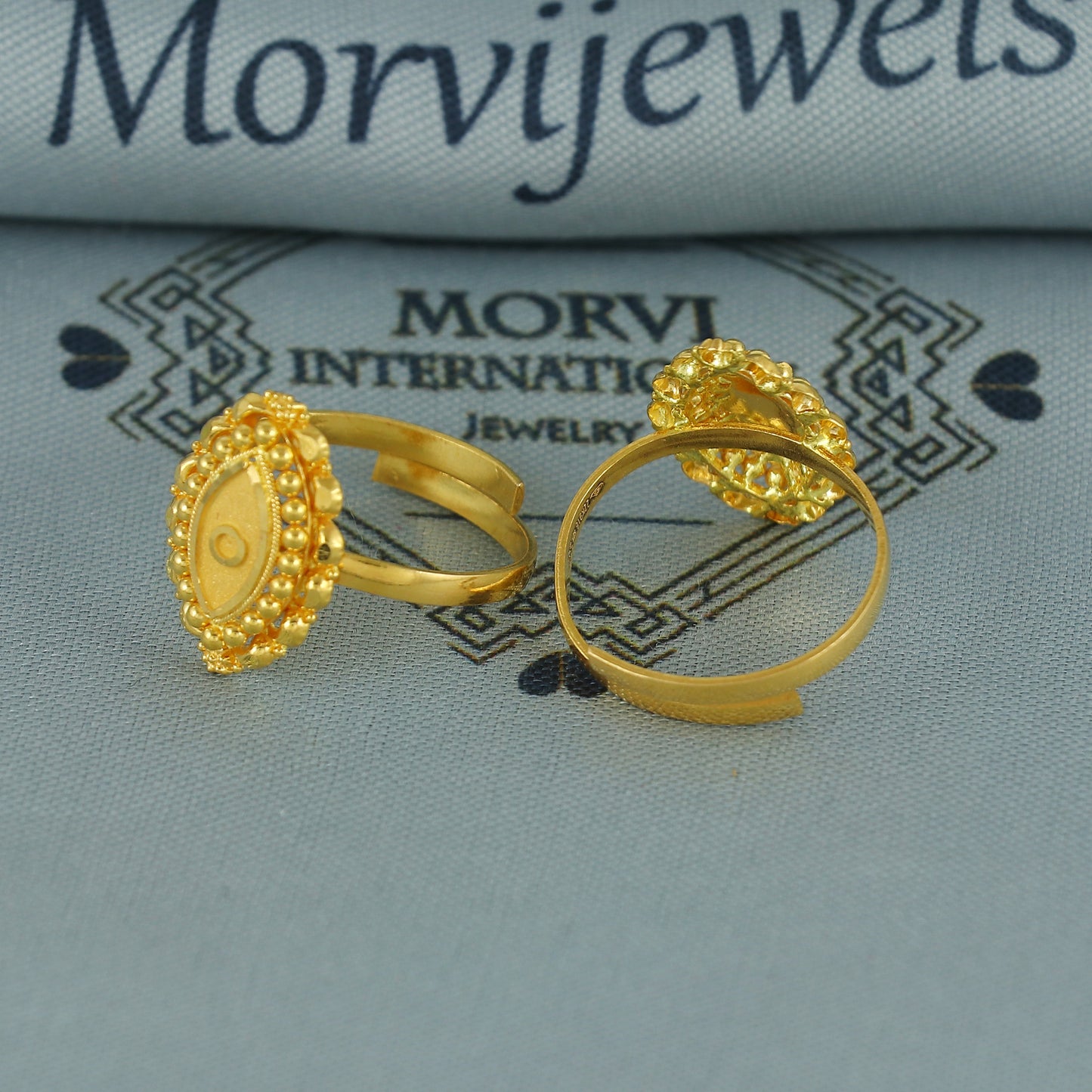 Beads 22k Yellow Gold bichiya toe ring, Handmade gold toe ring pair for women, Indian gold toe jewelry, real gold bichiya Gift, K7196