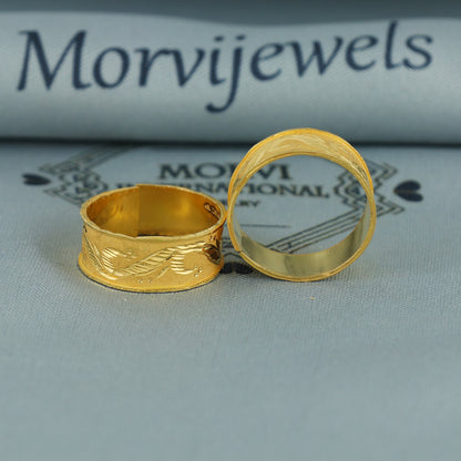 Beads 22k Yellow Gold bichiya toe ring, Handmade gold toe ring pair for women, Indian gold toe jewelry, real gold bichiya Gift, K7200