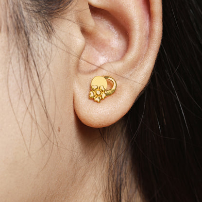 22k Gold Ring Dainty Indian Bead Ball Jewelry Exclusive Authentic BIS Hallmarked Stamped "22k916" Jewelry, MJ0019
