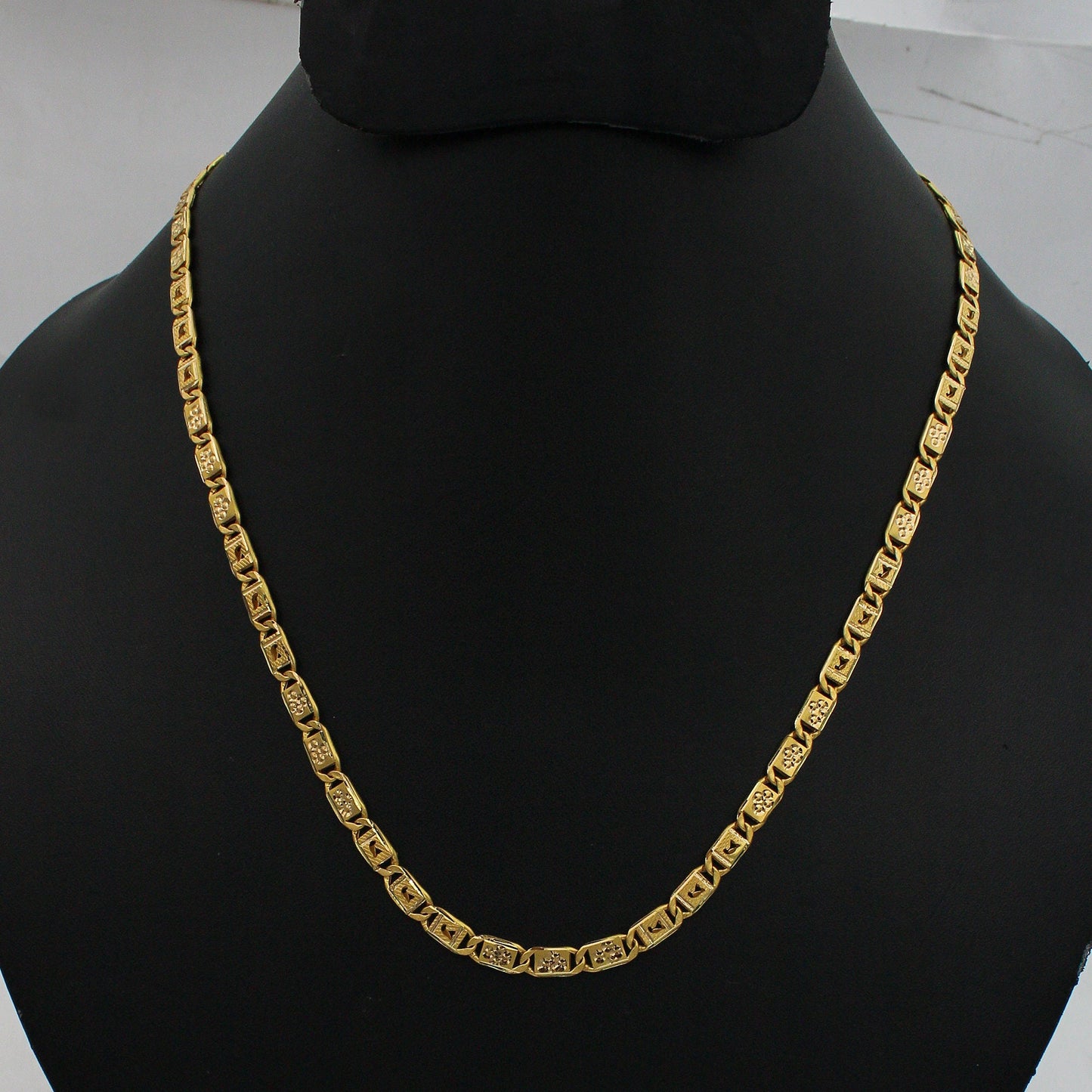 22k Gold Chain Necklace Jewelry, Indian Gold Necklace, pure gold chain necklace