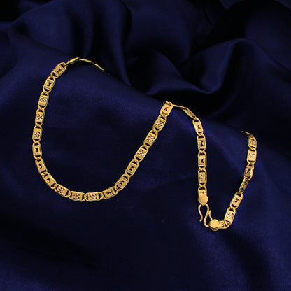 22k Gold Chain Necklace Jewelry, Indian Gold Necklace, pure gold chain necklace