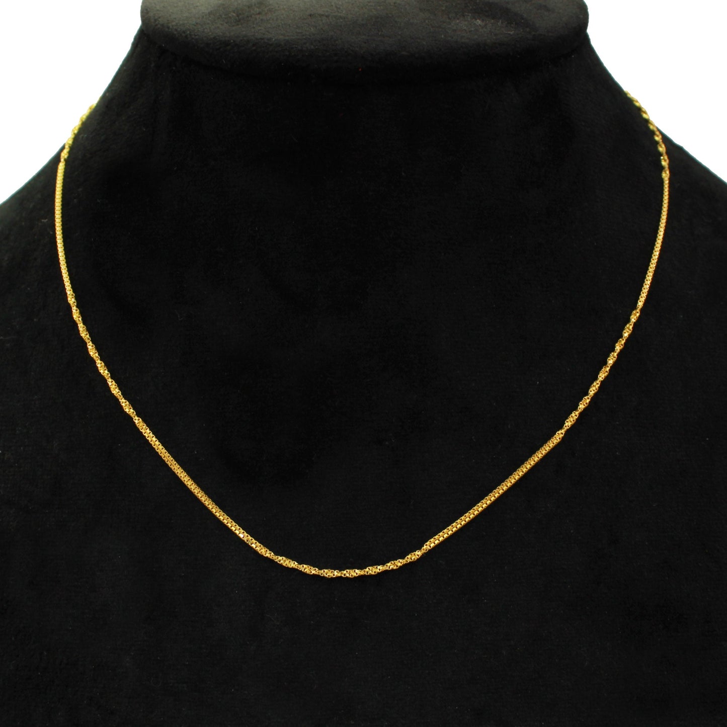 Pure Handmade 22k Yellow Gold Chain Necklace Jewelry, 22k gold box style chain, pure gold necklace indian gold chain necklace, gift for wife