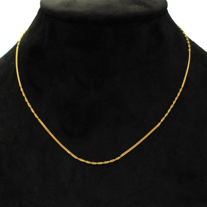 Pure Handmade 22k Yellow Gold Chain Necklace Jewelry, 22k gold box style chain, pure gold necklace indian gold chain necklace, gift for wife