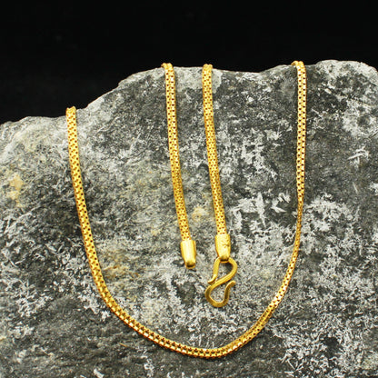 22k Gold Box Chain: Fine Jewelry Gift