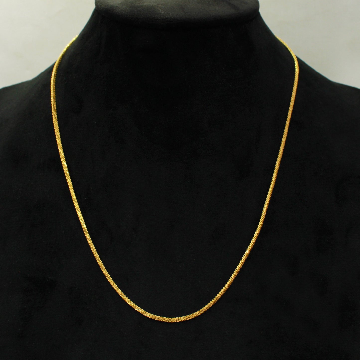 22k gold chain box style, solid chain necklace, real gold necklace , 16 18 inches and all size