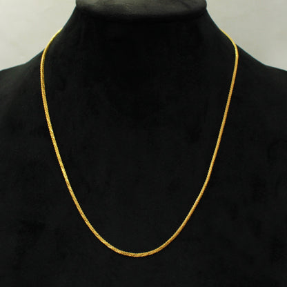 22k gold chain box style, solid chain necklace, real gold necklace , 16 18 inches and all size