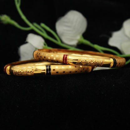 solid 22k gold bangle single or pair handmade jewelry for gift
