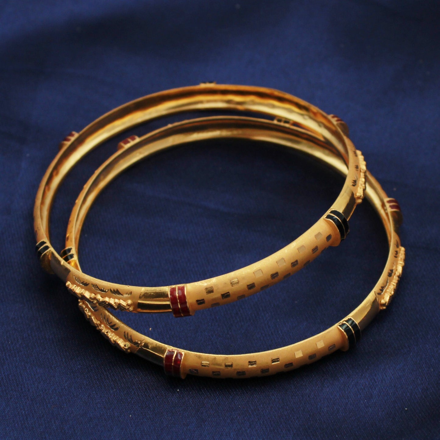 solid 22k gold bangle single or pair handmade jewelry for gift