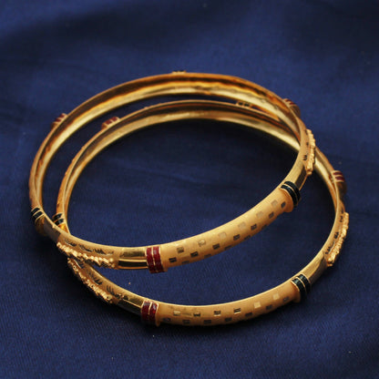 solid 22k gold bangle single or pair handmade jewelry for gift