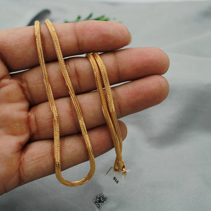 22k Gold Chain, Handmade Chain Jewelry, Box Style Chain, indian gold chain necklace jewelry