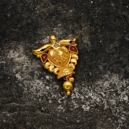 22k Gold Pendant Jewelry, Traditional Indian Gold Jewelry, vintage antique design