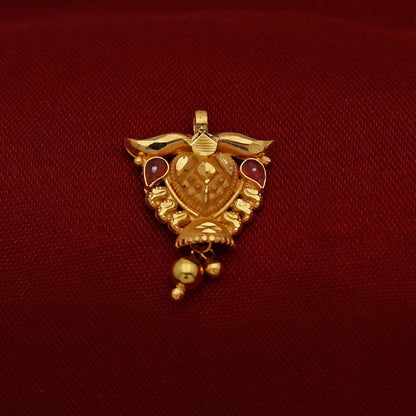 22k Gold Pendant Jewelry, Traditional Indian Gold Jewelry, vintage antique design