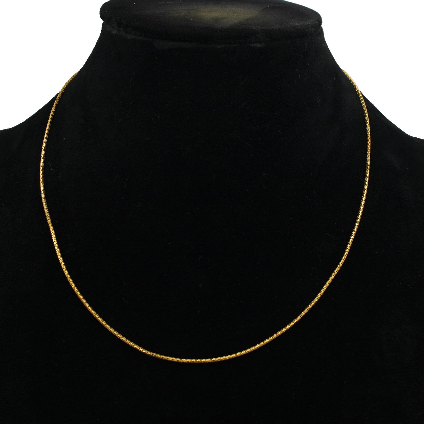 22k Yellow Gold Chain 18 inches Necklace For men women Anniversary Wedding Gift , all size