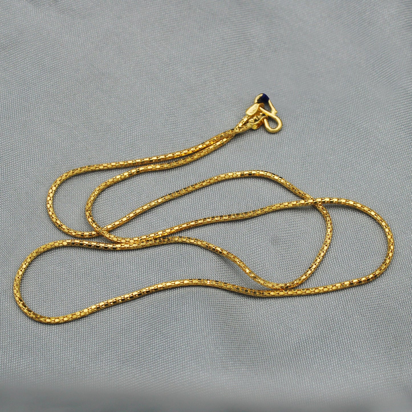 22k Yellow Gold Chain 18 inches Necklace For men women Anniversary Wedding Gift , all size