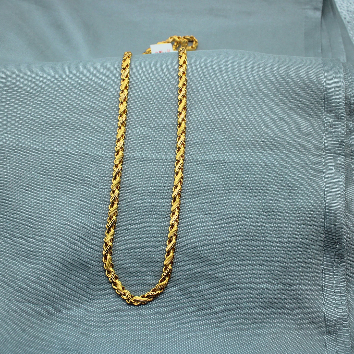 22k Yellow Gold Chain Necklace Chain Indian Handmade Jewelry for gift, Men Women Gold Chain, P1419