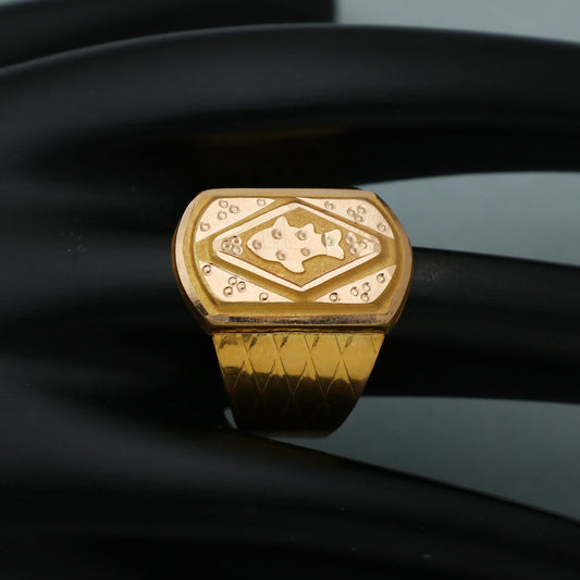 22k pure solid gold ring. men handmade ring. Men jewelry. genuine 916 gold purity with government hallmarks . Indian jewelry