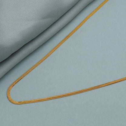 Pure Handmade 22k Yellow Gold Chain Necklace 22" inch Jewelry, 22k gold men women chain, pure gold necklace Indian gold necklace,
