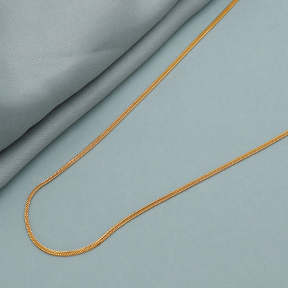 Handmade 22k Yellow Gold Chain Necklace: Indian Jewelry Gift