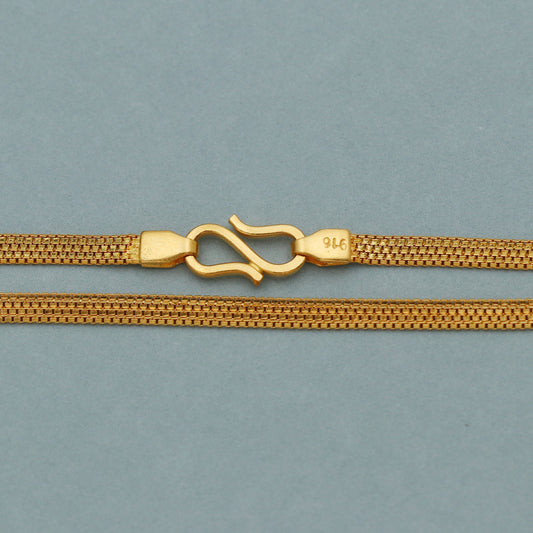 Fine Handmade 22k Yellow Gold Chain Necklace Jewelry, 22k gold men women chain, pure gold necklace indian gold necklace, gift for wife
