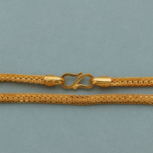 pure 22k yellow gold chain necklace