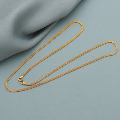 Multi box 22k Yellow Gold Chain Necklace For men women Anniversary Wedding Gift , Indian Gold Handmade necklace Jewelry