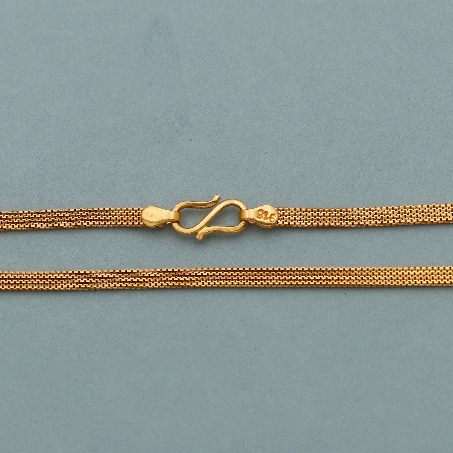 Multi box 22k Yellow Gold Chain Necklace For men women Anniversary Wedding Gift , Indian Gold Handmade necklace Jewelry