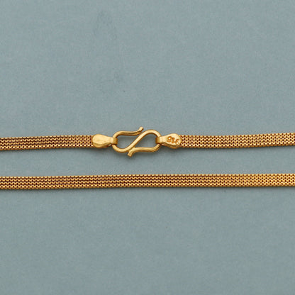 Multi box 22k Yellow Gold Chain Necklace For men women Anniversary Wedding Gift , Indian Gold Handmade necklace Jewelry