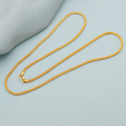 Solid gold 22k chain necklace handmade indian jewelry