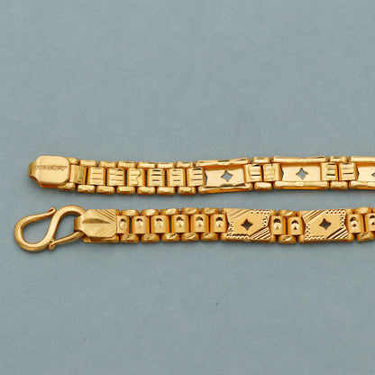 22k Gold Bracelet For men boy , Yellow Gold Bracelet, stylish design, Indian gold bracelet jewelry for gift