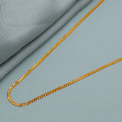 Fine Handmade 22k Yellow Gold Chain Necklace Jewelry, 22k gold men women chain, pure gold necklace indian gold necklace, gift for wife