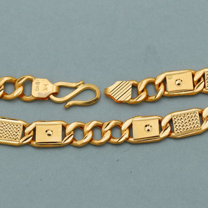 Classic 22k Yellow Gold Flat Bracelet Handmade Jewelry, Hand Carved Gold Bracelet Jewelry for Gift,