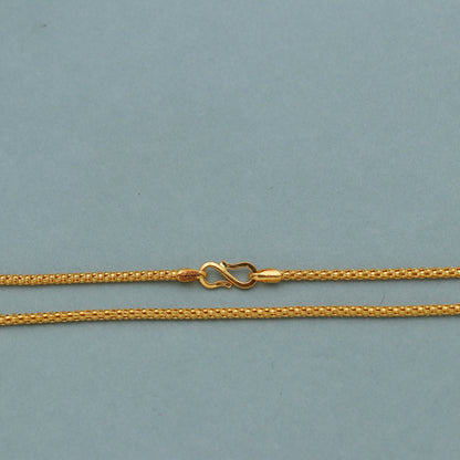 solid 22k gold necklace chain, Round Venetian Chain, women gold chain, 22k necklace chain, Handmade Indian Necklace Chain Jewelry for Gift