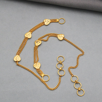 Ear chain 22k Yellow Gold Ear chain for Earrings, 22k gold kaan chain, kanoti gold, handmade jewellery,K3561