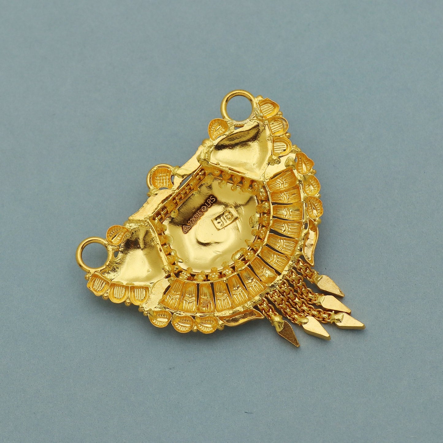 Pure 22k Gold Pendant Jewelry, Traditional Indian Gold Jewelry, vintage antique design