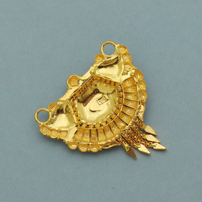 Pure 22k Gold Pendant Jewelry, Traditional Indian Gold Jewelry, vintage antique design