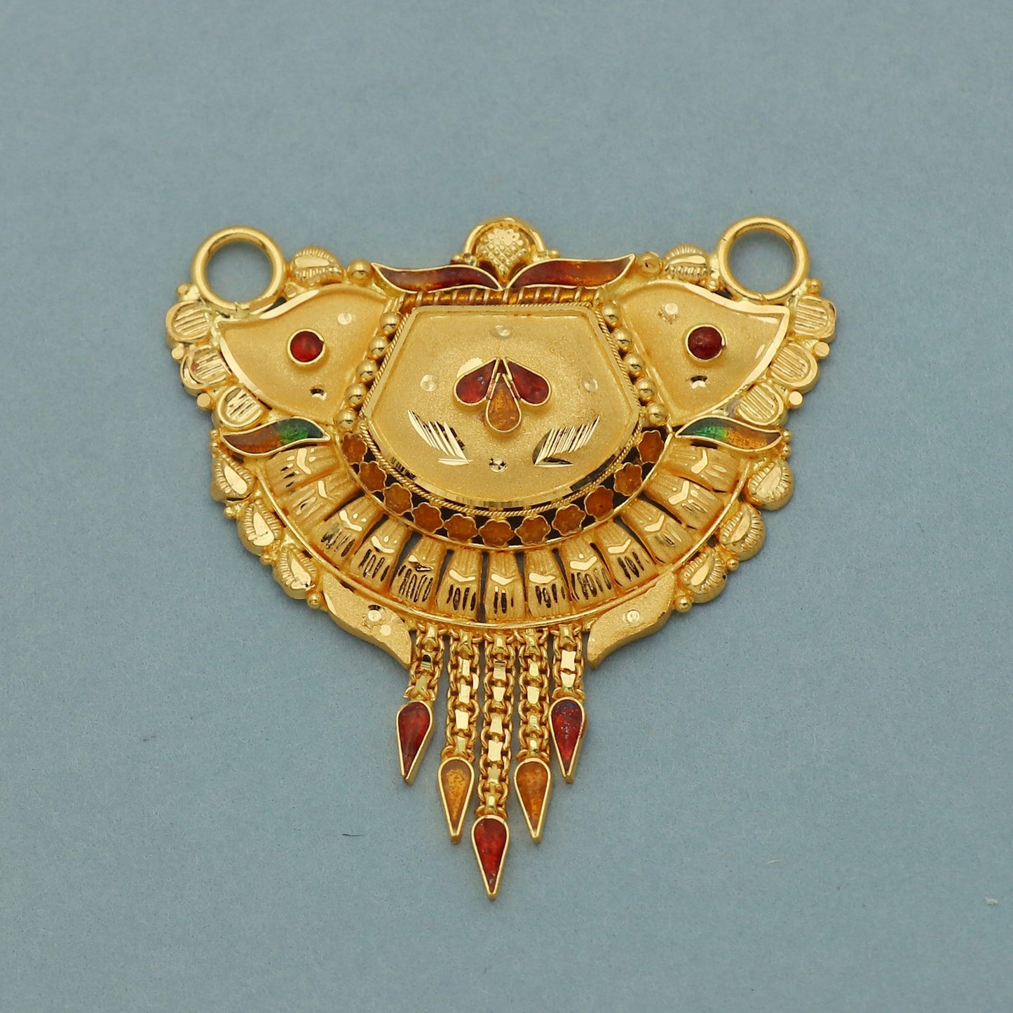 Pure 22k Gold Pendant Jewelry, Traditional Indian Gold Jewelry, vintage antique design