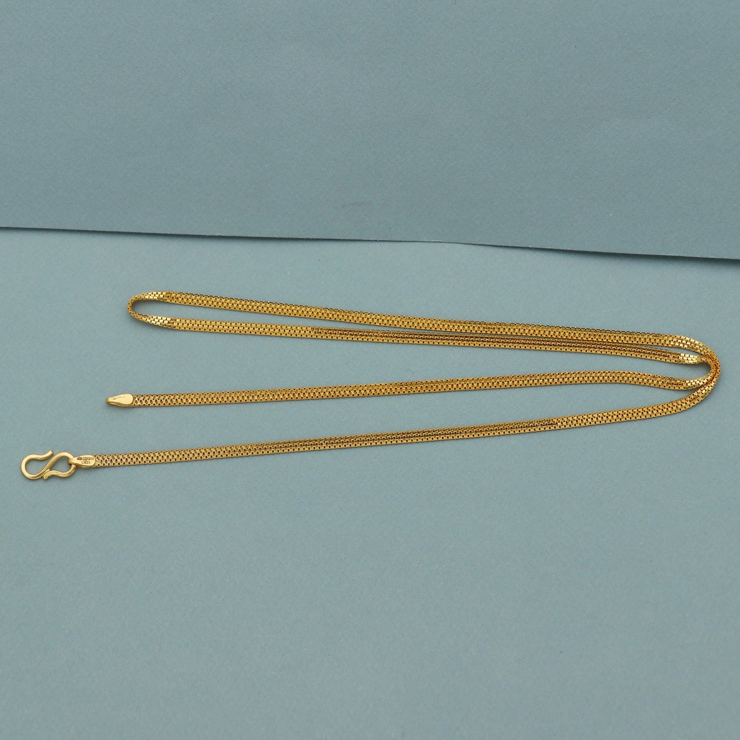Fine 22kt box style 22k yellow gold chain necklace gift , all sizes,