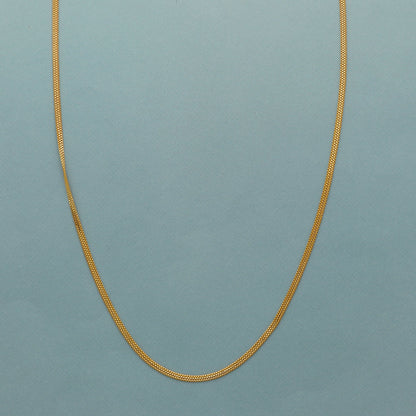 Box Style 22k Yellow Gold Chain Necklace Gift , all sizes, 22k karat 22kt 22ct Indian Gold Handmade chain necklace Jewelry for gift,
