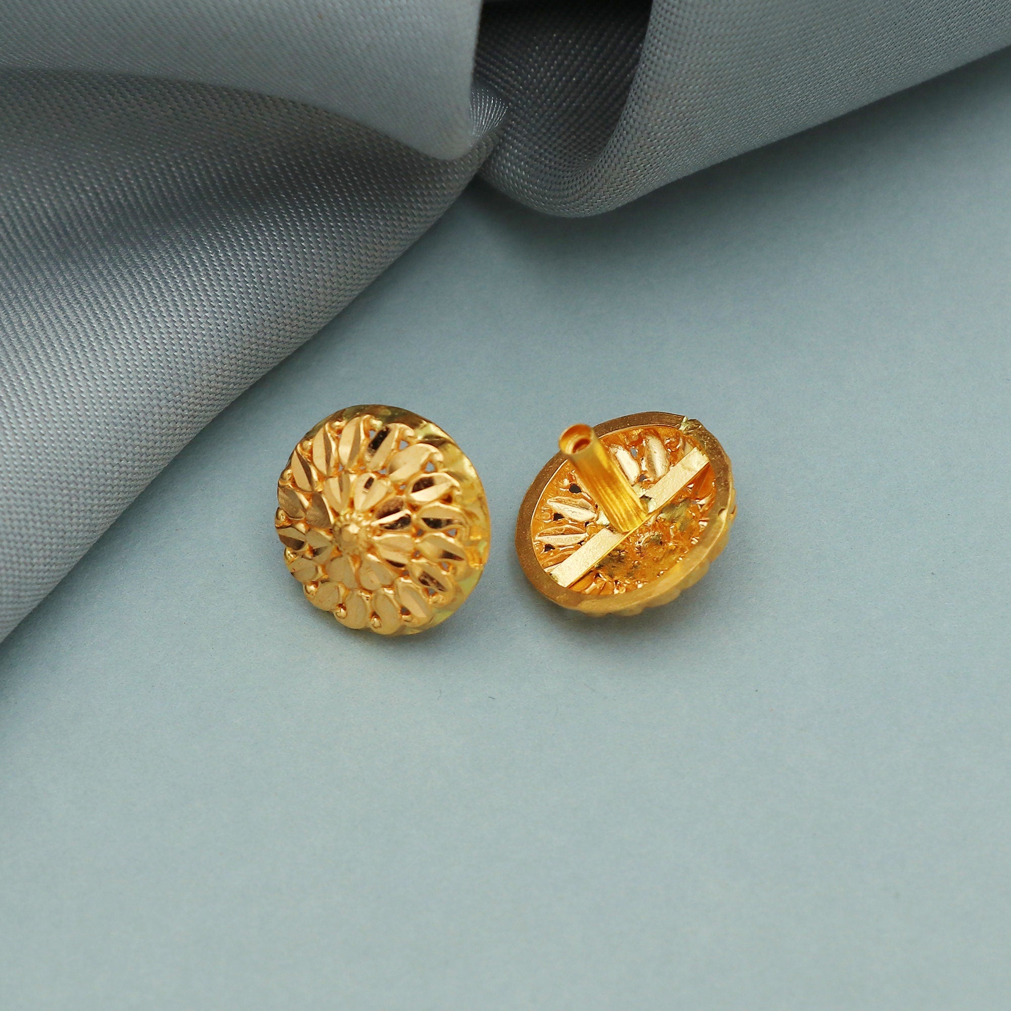 22k gold ear studs sales