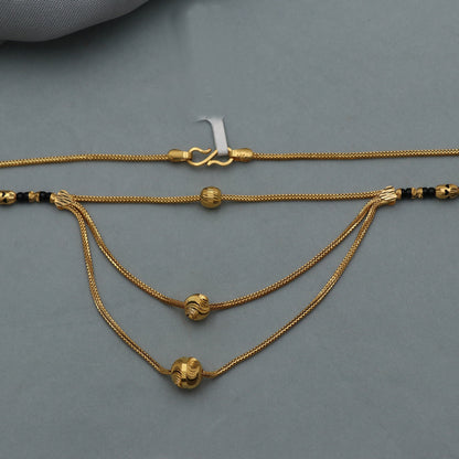 Handmade 22k Gold Mangalsutra Necklace: Indian Wedding Jewelry