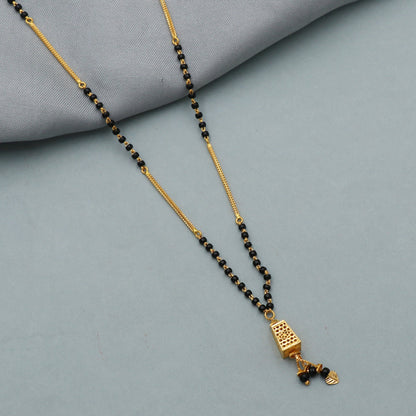 22k Yellow Gold Mangalsutra Necklace: Handmade Indian Jewelry